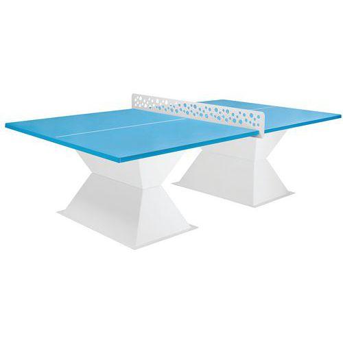 Table tennis de table Résitec+ HD 35 filet antivandalisme plateau bleu lagon thumbnail image 1