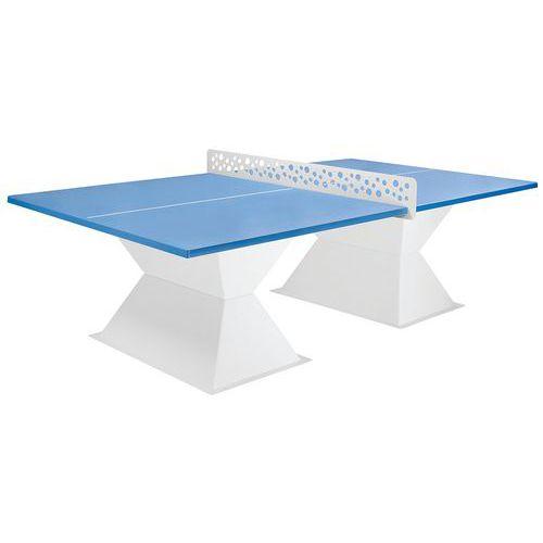 Table tennis de table Résitec+ HD 35 filet antivandalisme plateau bleu thumbnail image 1