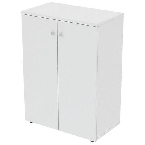 Armoire Portes Battantes 80 x 45 ht 110 cm Blanc thumbnail image 1