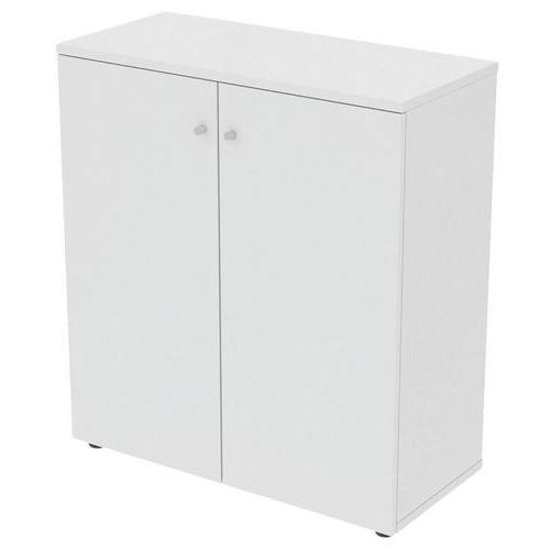 Armoire Portes Battantes 100 x 45 ht 110 cm Blanc thumbnail image 1