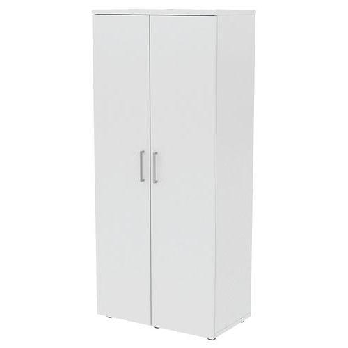 Armoire Portes Battantes 80 x 45 ht 180 cm Blanc thumbnail image 1