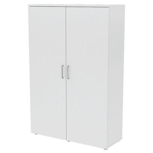 Armoire Portes Battantes 120 x 45 ht 180 cm Blanc thumbnail image 1