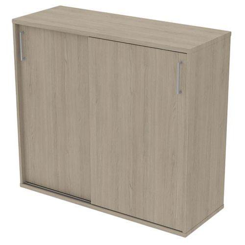 Armoire Portes Coulissantes 120 x 45 ht 110 cm Chêne gris thumbnail image 1