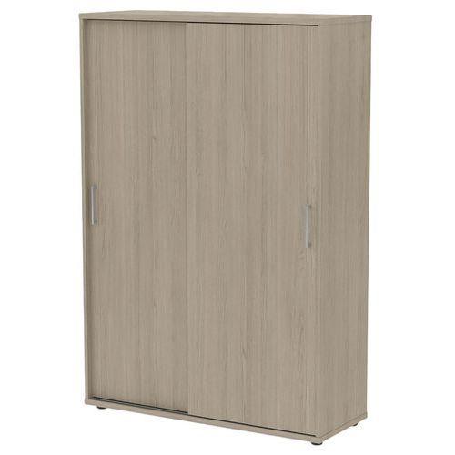 Armoire Portes Coulissantes 120 x 45 ht 180 cm Chêne gris thumbnail image 1
