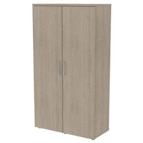 Illustration de : Armoire bois haute portes battantes largeur 100 cm