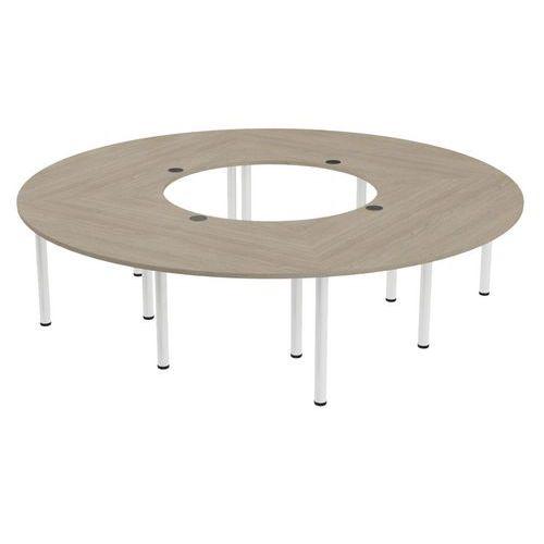 Illustration de : Table de réunion Tubo en couronne