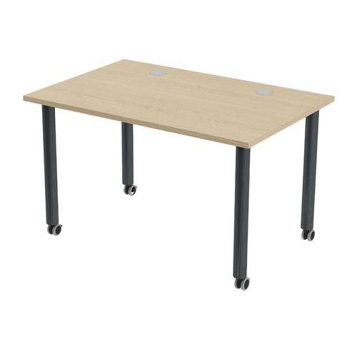 Table de réunion Tubo à roulettes 120 x 80 cm thumbnail image 1