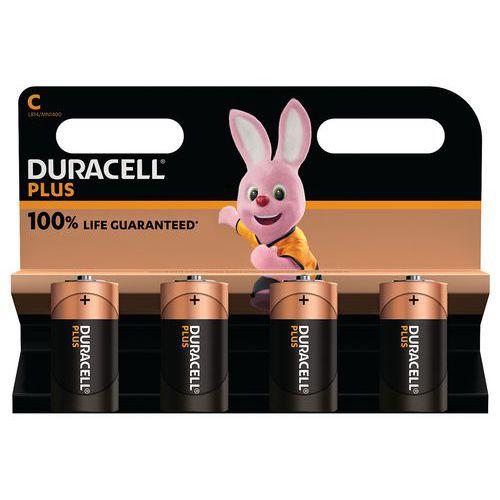 Lot de 4 Duracell Plus 100% C X4 thumbnail image 1