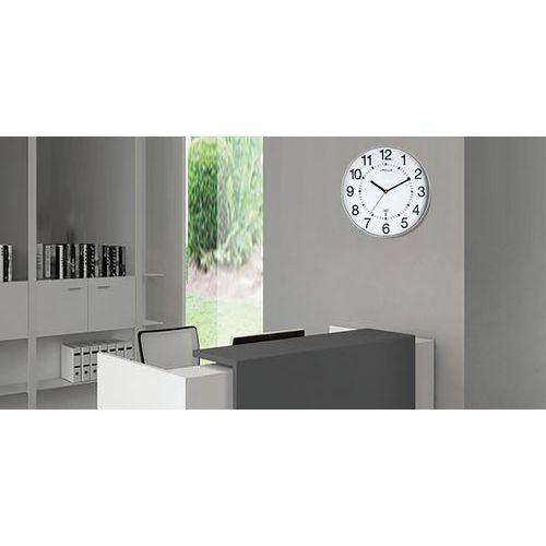 Illustration de : Pendule Maxi Wave - Gris métal - Unilux