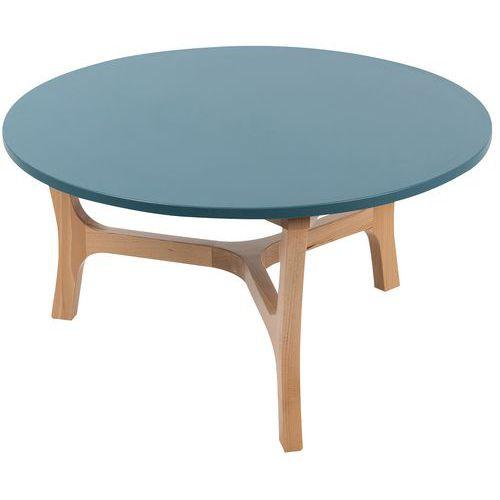 Illustration de : Table basse ronde Ø 80 cm Zélos 1 plateau - Manutan Expert