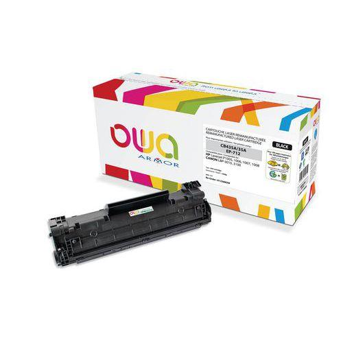 Illustration de : Toner capacité standard compatible HP 35A noir - OWA