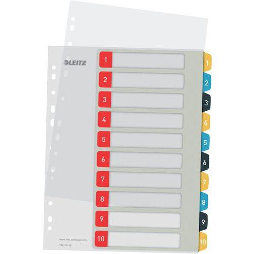 Lot de 10 Intercalaires imprimables - numérique 1-10 -  Cosy - Leitz thumbnail image 1