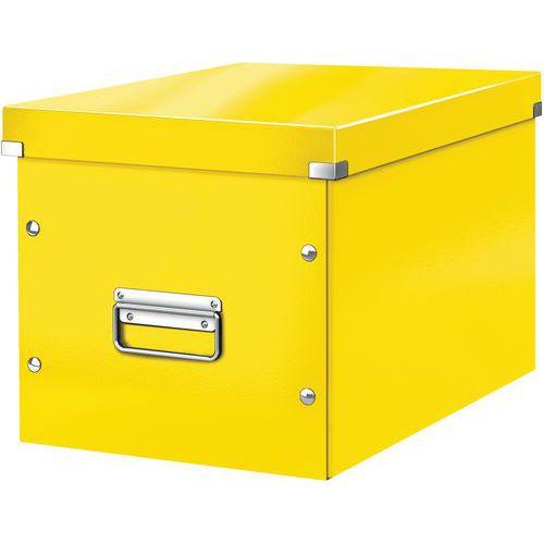 6 Boite de rangement cubique L Click & Store Wow - jaune - Leitz thumbnail image 1