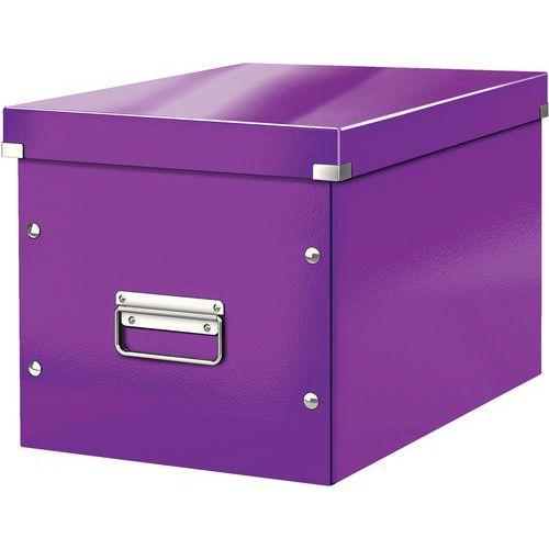 6 Boite de rangement cubique L Click & Store Wow - violet - Leitz thumbnail image 1