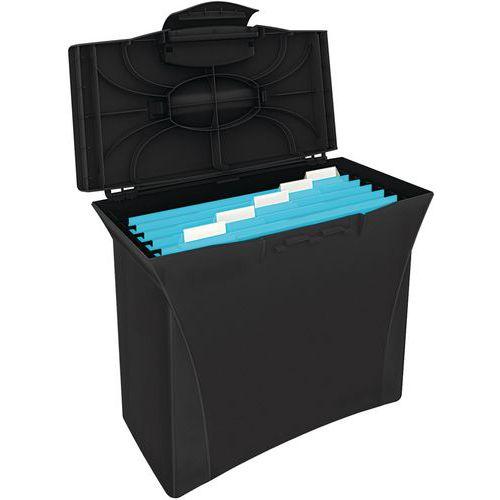 Illustration de : Valise de classement pour dossiers suspendus Esselte, Vivida