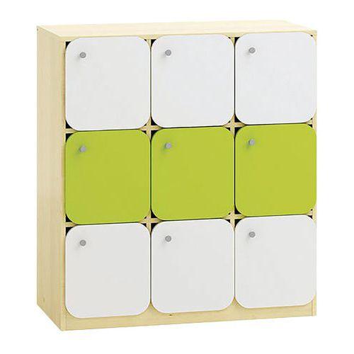 Meuble 9 cases avec portes thumbnail image 1