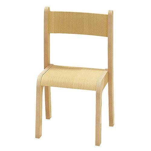 Illustration de : Chaise Emmi T0 Piétement coloris Hêtre