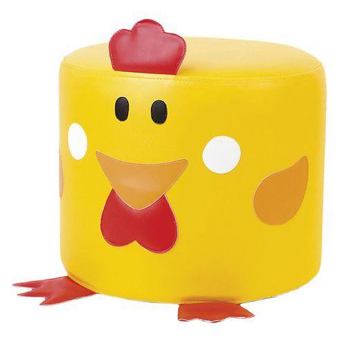 Illustration de : Pouf poule
