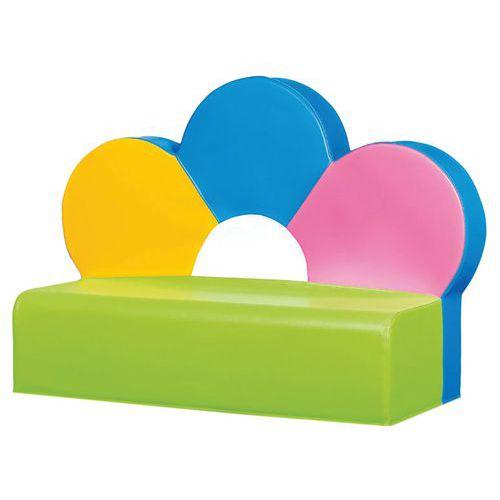 Illustration de : Canapé mousse - fleur