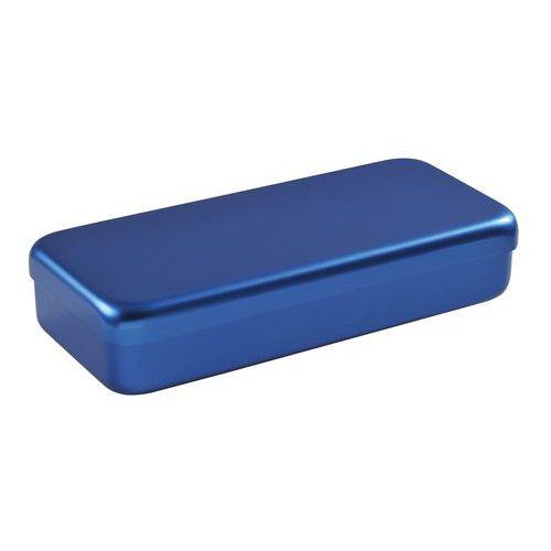Boite aluminium 21 x 10 x 3 cm bleu thumbnail image 1