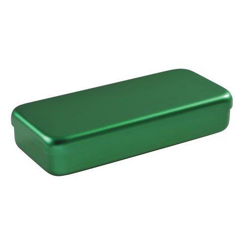 Boite aluminium 21 x 10 x 3 cm vert thumbnail image 1