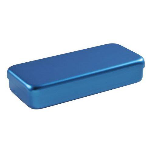 Boite en alumimium rectangulaire 21x10x3cm couvercle couleur Holtex thumbnail image 1