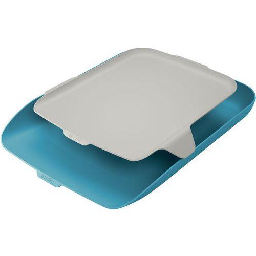 Lot de 4 Corbeille courrier avec organiseur - bleu - Cosy - Leitz thumbnail image 1
