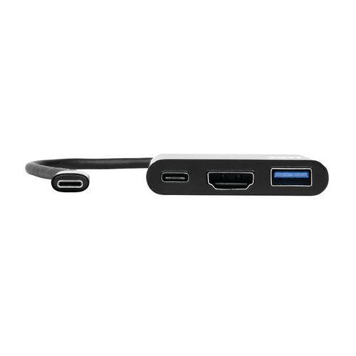 Illustration de : Mini station d'accueil USB-C + USB-A + HDMI - Port Connect
