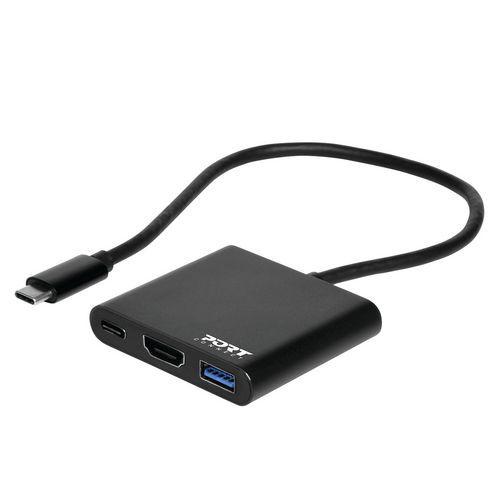 Mini station d'accueil USB-C + USB-A + HDMI thumbnail image 1