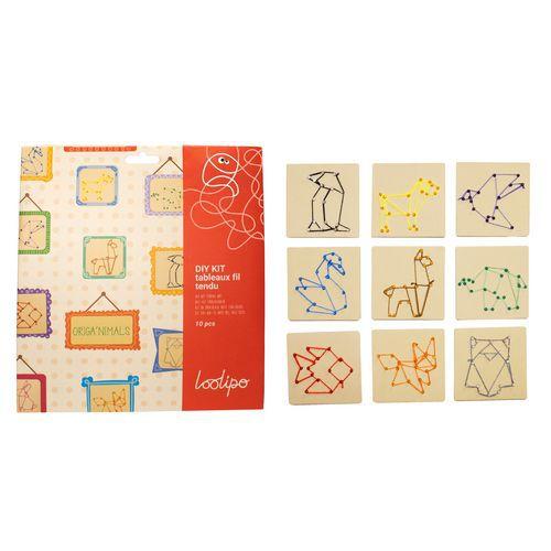 Illustration de : Kit de string art ORIG'ANIMALS - Sodertex