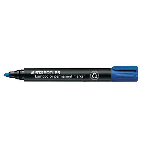 Marqueur permanent pointe ogive Staedtler  - bleu thumbnail image 1