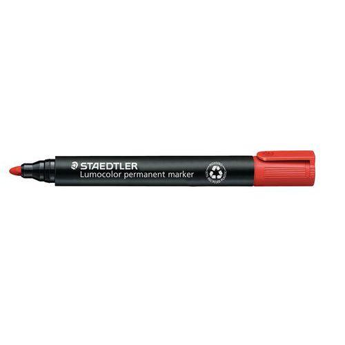 Marqueur permanent pointe ogive Staedtler - rouge thumbnail image 1