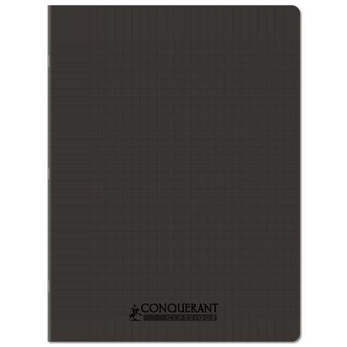 Cahier polypro 90g 48p seyes 24x32 cm noir thumbnail image 1