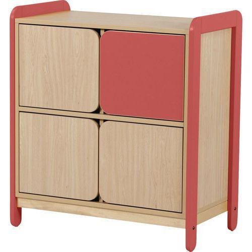 Illustration de : Meuble 2 colonnes avec 4 portes Lili