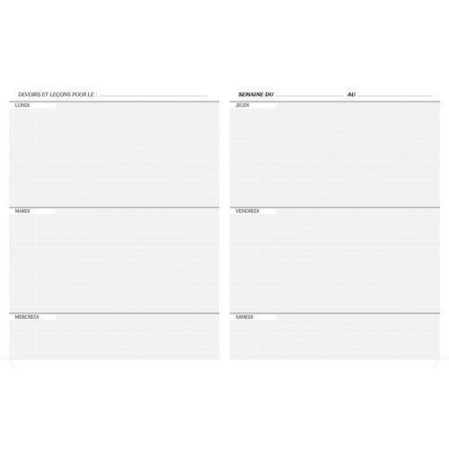 Illustration de : Agenda scolaire 80g 17x22 cm 80 pages - Pichon