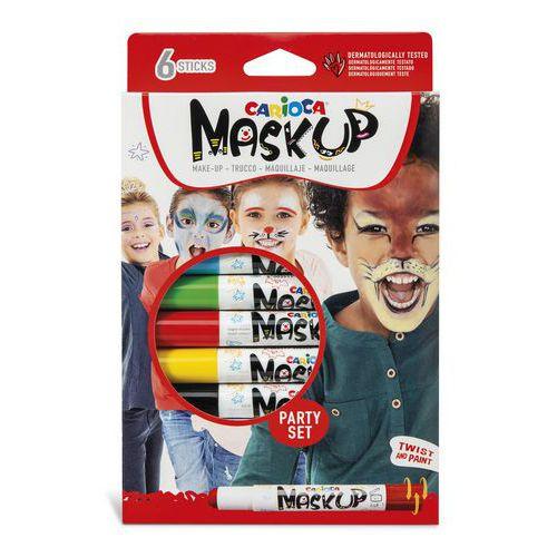 Etui 6 sticks peinture visage couleurs festives Maskup thumbnail image 1