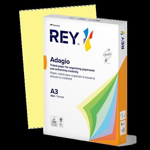 Illustration de : Ramette couleur pastel à la teinte 500 feuilles 80g A3 - Rey