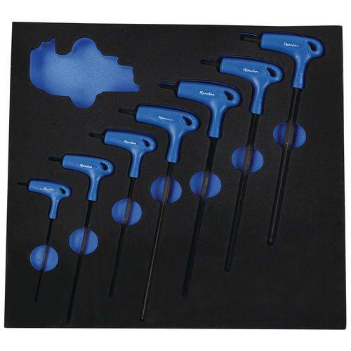 Illustration de : Module 2/3 vide pour 2 jeux de clés mâles - Manutan Expert