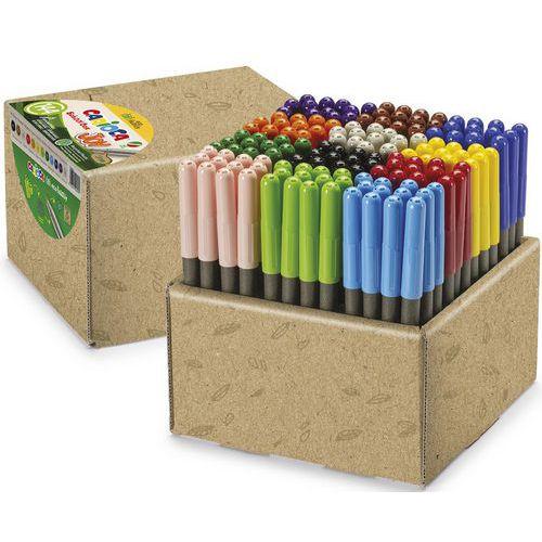 Schoolpack de 144 feutres pointe moyenne couleurs assorties thumbnail image 1