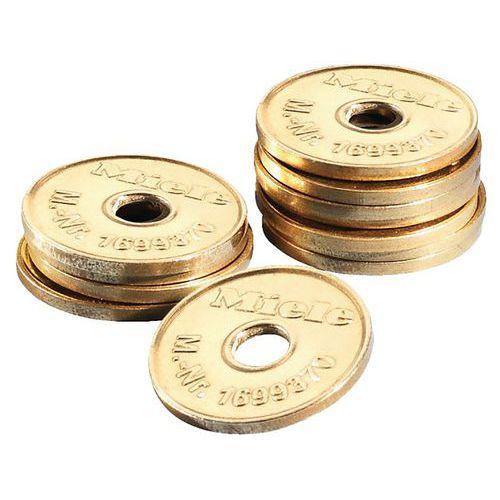 Illustration de : Lot de 50 Jetons WM2 pour lave-linge & sèche-linge -Miele Professional