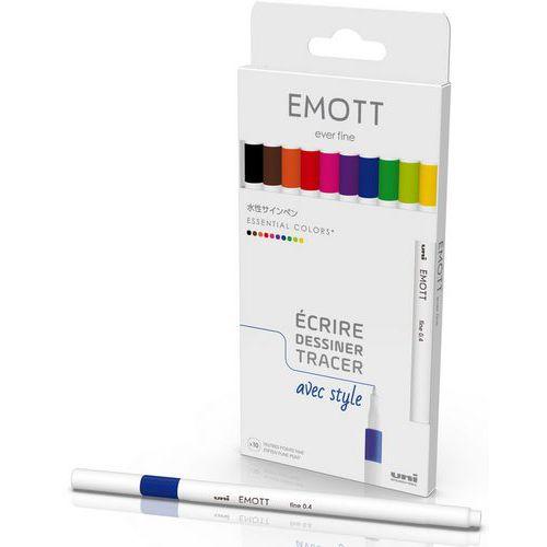 Pochette 10 feutres d'écriture EMOTT couleurs vives thumbnail image 1