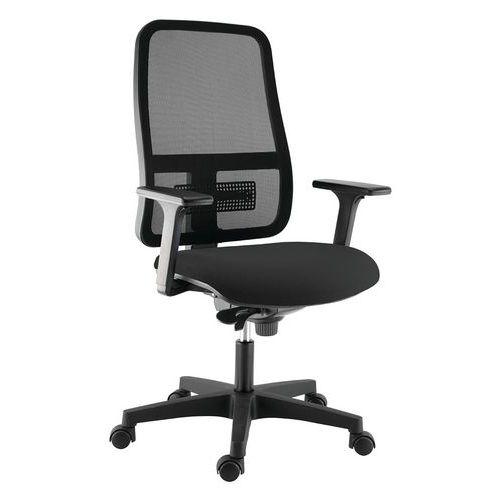 Fauteuil accoudoirs 3D Buz dos résille noire assise tissu M1 thumbnail image 1