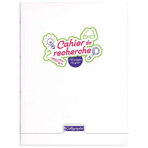 Illustration de : Cahier recherche polypro 24x32 192p uni 70g - Calligraphe
