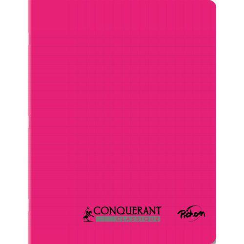 Cahier polypropylène 90g 96 pages seyes 17x22 cm - rose thumbnail image 1