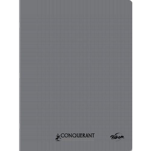 Cahier polypropylène 90g 96 pages seyes 24x32 cm - gris thumbnail image 1