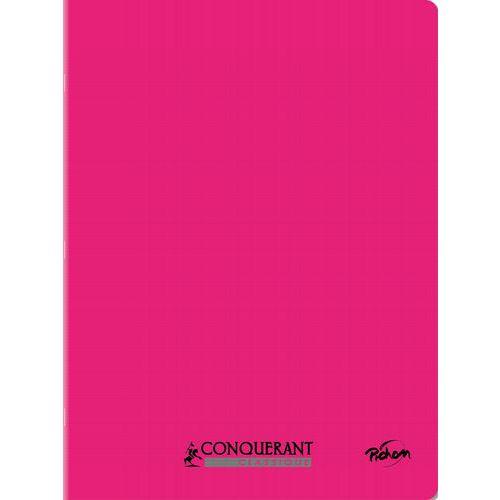 Cahier polypropylène 90g 96 pages seyes 24x32 cm - rose thumbnail image 1