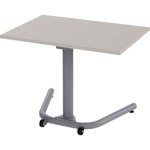 Table mobile Nomade rectangulaire 70x50 cm stratifié T1 Gris thumbnail image 1