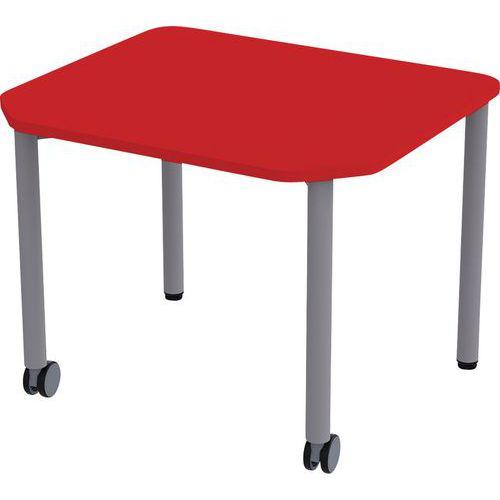 Table mobile Géométra rectangulaire 70x60 cm - Manutan Expert thumbnail image 1