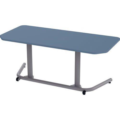 Table mobile Nomade rabattable rectangulaire 130x60cm - Manutan Expert thumbnail image 1