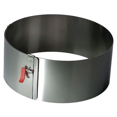 Illustration de : Cercle à pâtisserie extensible 18-30 cm / H10 cm Lares